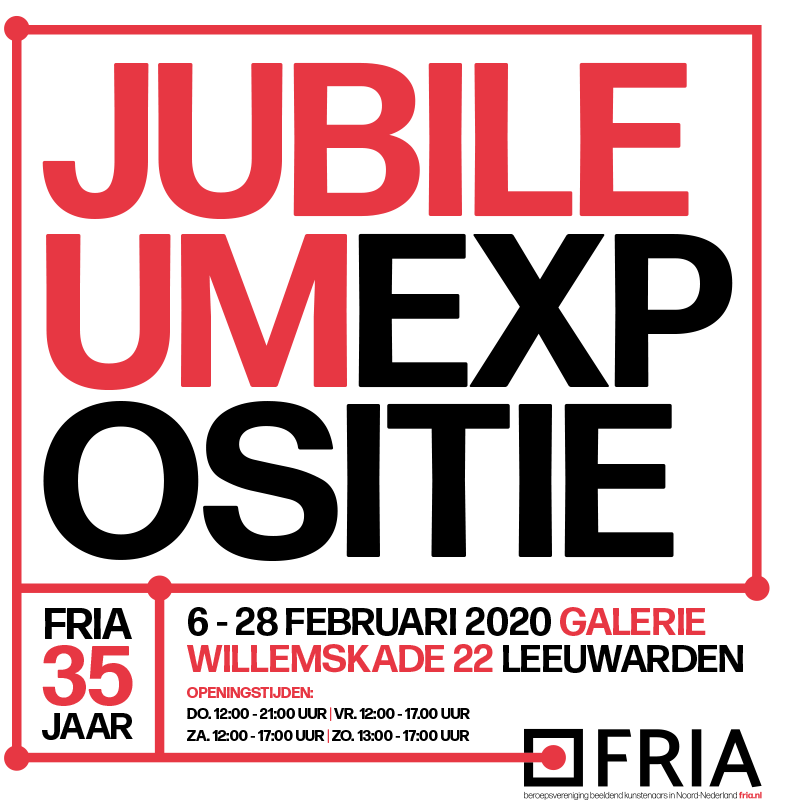 FRIA jubelexpo voorkant flyer