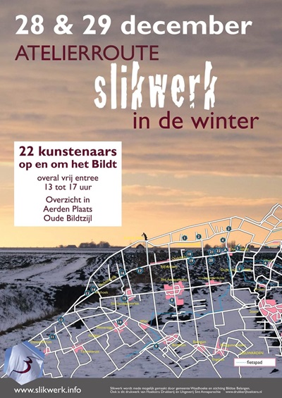 Atelierroute Slikwerk in de winter